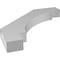 Ekena Millwork 4-in. W x 34-in. D x 34-in. H Merced Architectural Grade PVC Knee Brace BRCP04X34X34MRC - alternate 4